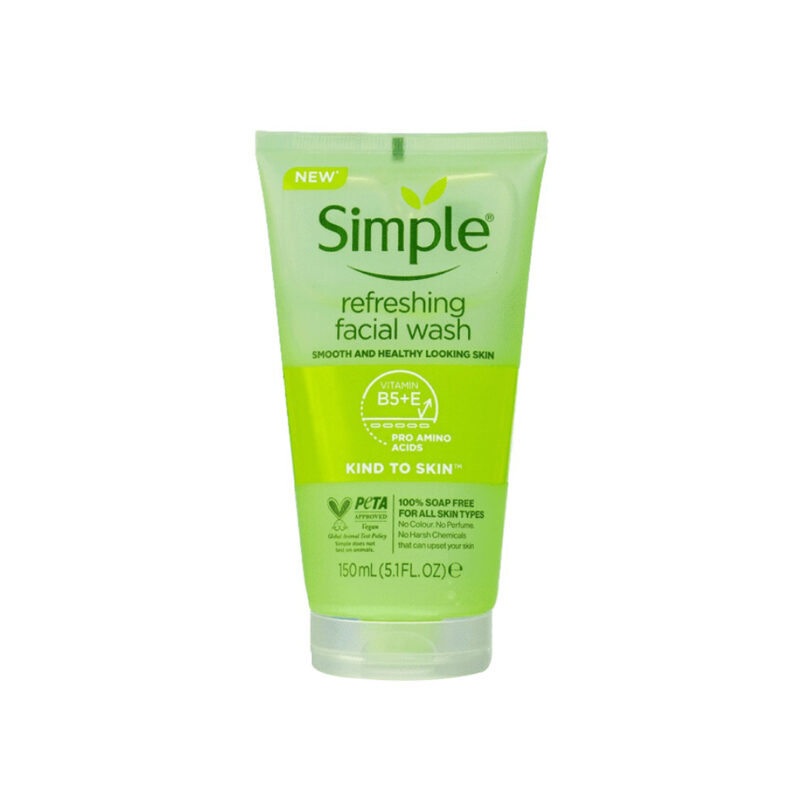 Simple Kind To Skin Refreshing Facial Wash Gel With Vitamin (150ml)